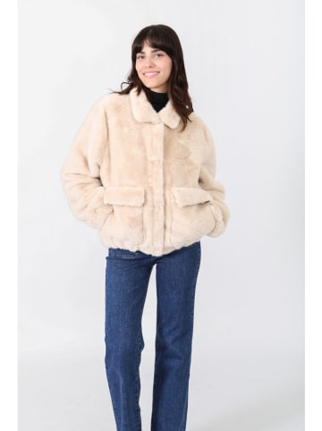 Teddyjacke in Beige