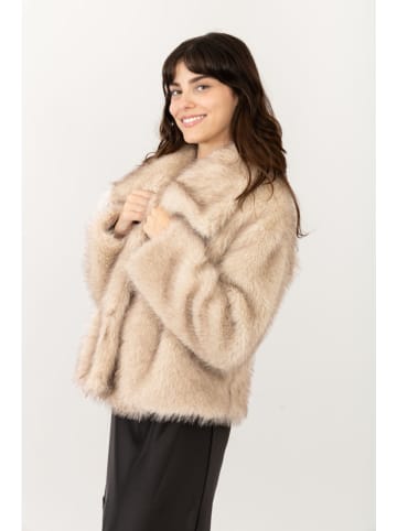 Teddyjacke in Beige