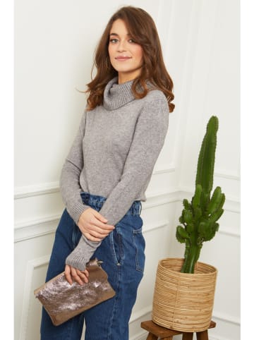 Rollkragenpullover in Grau