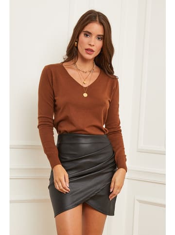Pullover in Braun