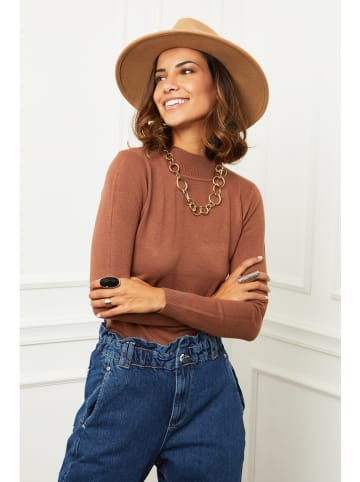 Pullover in Braun
