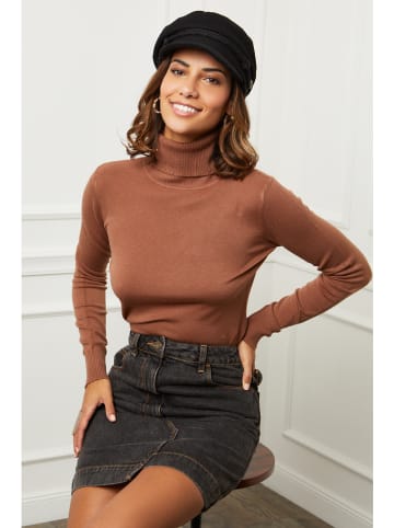 Pullover in Braun