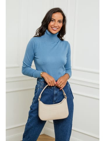 Rollkragenpullover in Hellblau