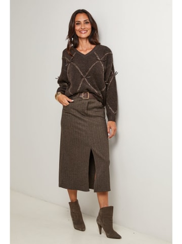 Pullover in Braun
