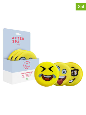 Gąbka kąpielowa "Emoji" w kolorze żółtym (produkt niespodzianka)