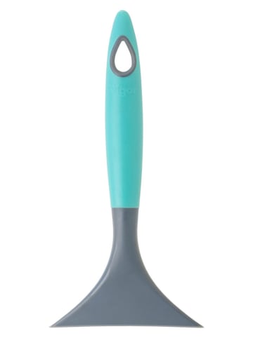 Rakel in Grau/ Türkis - (H)18 cm