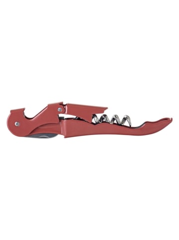 Korkociąg w kolorze brązowoczerwonym - wys. 12 cm