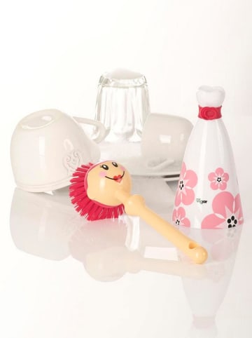 Afwasborstel "Doll" roze/wit - (H)24,5 cm