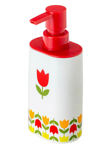 Seifenspender "Tulip" in Rot/ Weiß - 340 ml