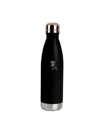 Butelka termiczna w kolorze różowozłoto-czarnym - 500 ml