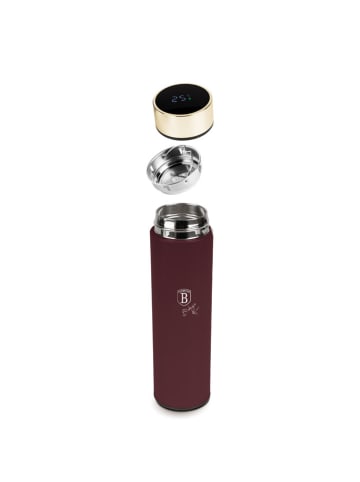 Bidon LED w kolorze bordowym - 500 ml