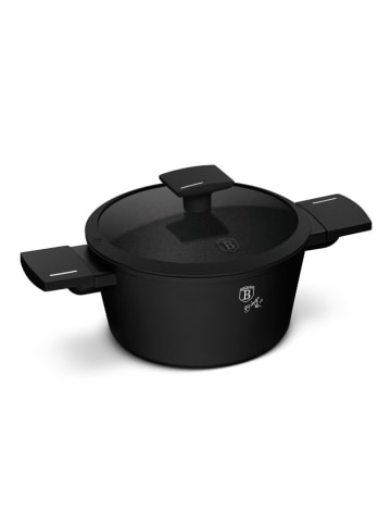 2tlg. Set: Kasserolle "Matte Black Collection" in Schwarz - Ø 20 cm