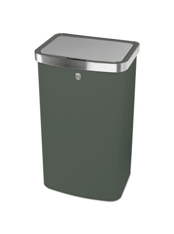 Kosz "Matte Green Collection" w kolorze zielonym na śmieci z czujnikiem - 60 l