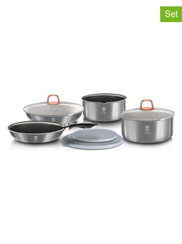 9tlg. Kochgeschirr-Set "Moonlight Collection" in Grau