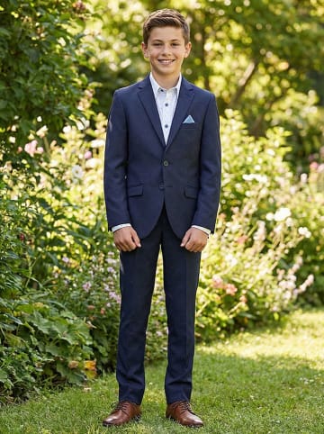 Garnitur - Slim fit - w kolorze granatowym