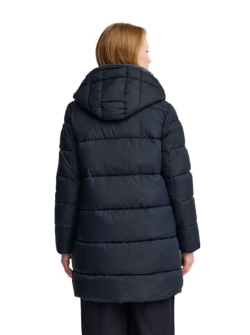 Wende-Wintermantel in Dunkelblau/ Blau