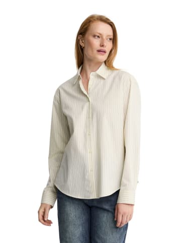 Hemd in Creme/ Hellblau