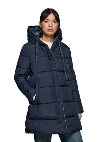 Omkeerbare winterjas donkerblauw