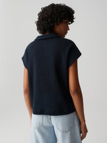 Bluse in Dunkelblau