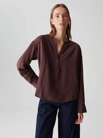 Bluse in Dunkelbraun