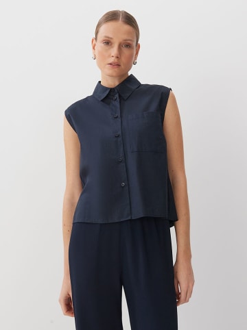 Bluse in Dunkelblau