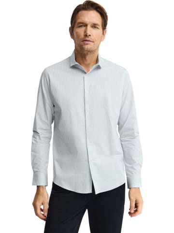 Koszula - Slim fit - w kolorze błękitno-białym