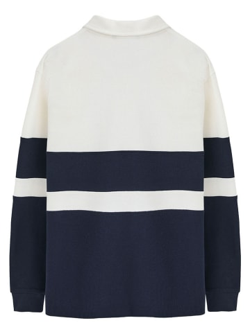 Sweatshirt in Dunkelblau/ Creme