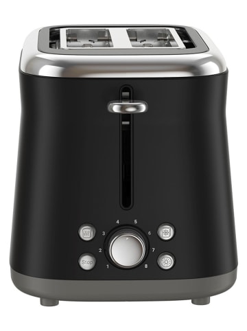 Doppelschlitztoaster in Schwarz/ Silber