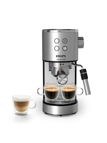 Ekspres "Virtuoso+" w kolorze srebrno-czarnym do espresso