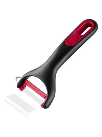 Obieraczka "Ingenio Plus" w kolorze czarno-czerwonym - dł. 14,3 cm