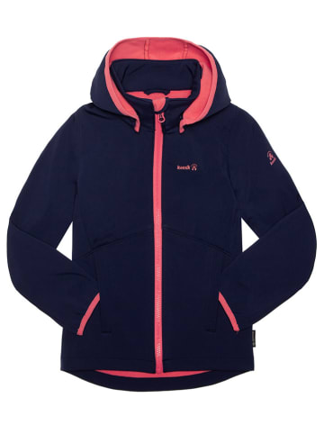 Softshelljacke "Faye" in Dunkelblau/ Koralle