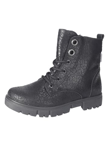 Leder-Stiefeletten "Suri" in Schwarz