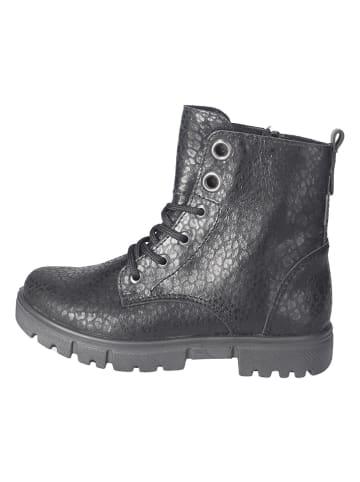 Leder-Stiefeletten "Suri" in Schwarz