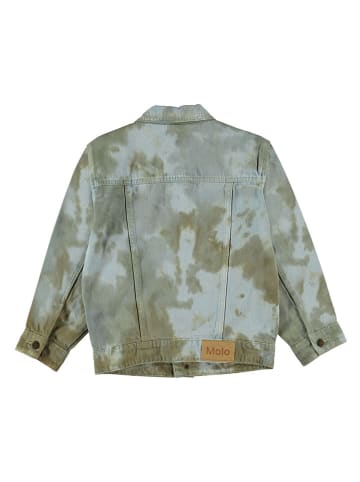 Jeansjacke in Khaki/ Hellblau