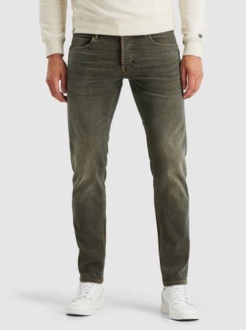 Jeans - Tapered fit - in Dunkelgrün