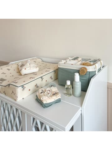 4er-Set: Waschlappen in Beige/ Grün - (L)30 x (B)30 cm