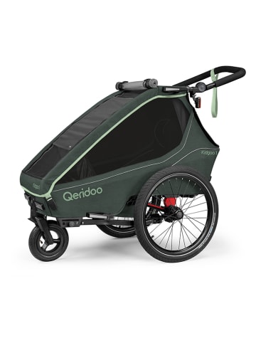 3in1-Fahrradanhänger "Kidgoo 1 Forest Green" in Grün