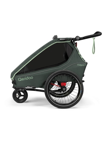 3in1-Fahrradanhänger "Kidgoo 1 Forest Green" in Grün