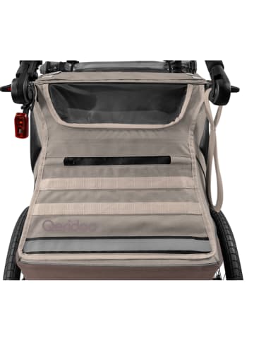 Fahrradanhänger "Kidgoo 1 Pro Gen 2" in Beige