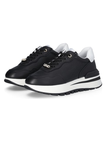 Leren sneakers zwart/wit