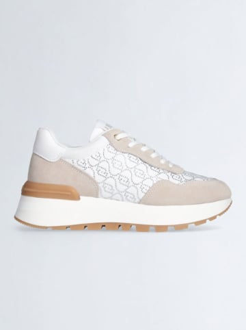 Leren sneakers "Amazing" beige/wit