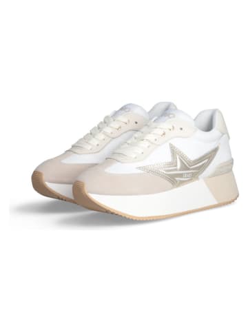 Sneakersy w kolorze złoto-białym