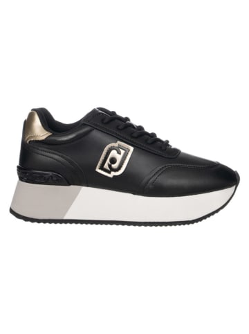 Sneakers zwart/goudkleurig