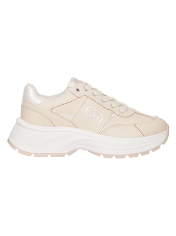Leren sneakers crème