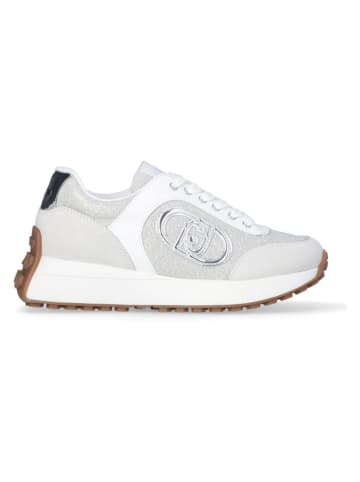 Sneakers in Weiß/ Silber