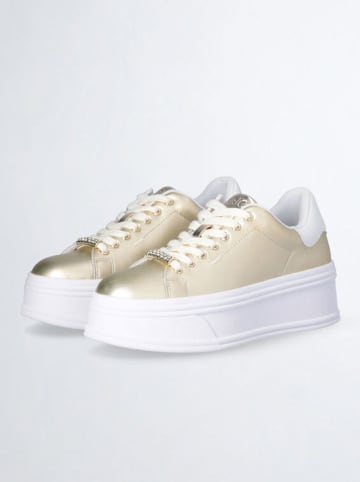Leren sneakers "Selma" goudkleurig
