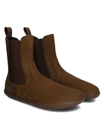 Skórzane buty barefoot "Camden" w kolorze brązowym