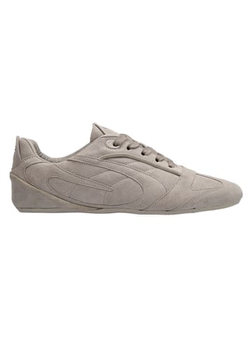 Skórzane buty barefoot "Shade" w kolorze beżowym