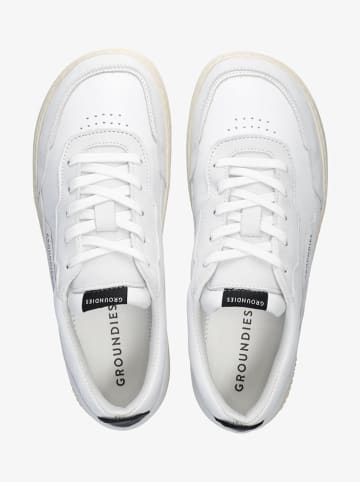 Skórzane buty barefoot "Zurich" w kolorze białym