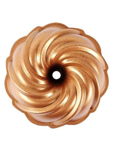 Windrose-Kuchenform in Gold - Ø 24,5 cm